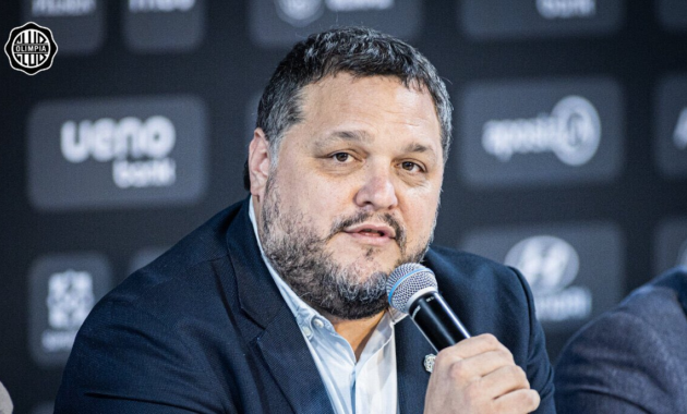 Rodrigo “Coto” Nogues, presidente de Olimpia. Foto: Olimpia redes