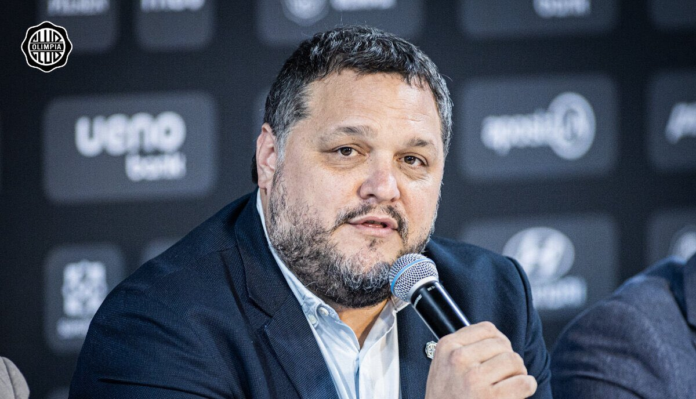 Rodrigo “Coto” Nogues, presidente de Olimpia. Foto: Olimpia redes