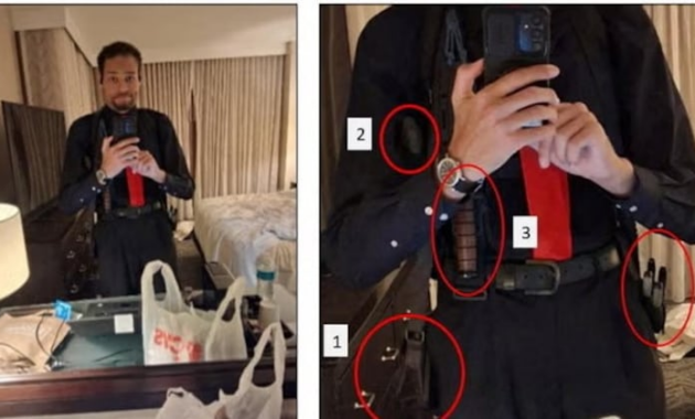 Se tomó una selfie antes del ataque. Foto: Gentileza.