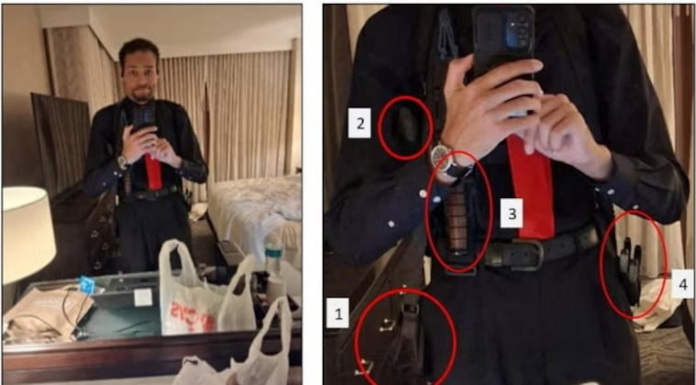 Se tomó una selfie antes del ataque. Foto: Gentileza. Se tomó una selfie antes del ataque. Foto: Gentileza.