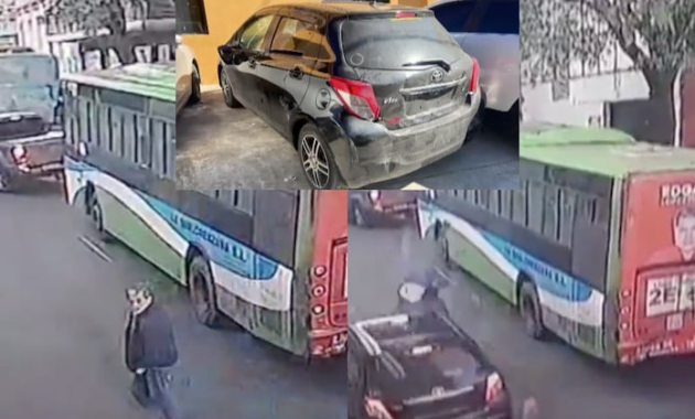 Momento del accidente.