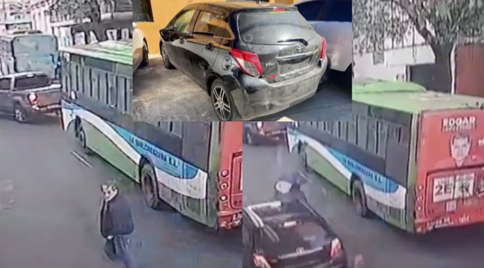 Momento del accidente. Momento del accidente.