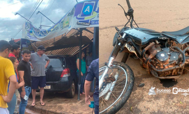 Choque entre automóvil y motocicleta dejó una mujer gravemente herida y un aprehendido en San Juan Nepomuceno