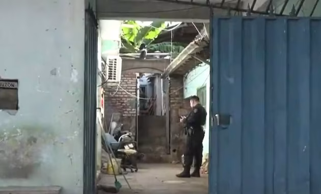 Inquilinato donde se produjo el crimen en Lambaré. Foto: Captura de pantalla.