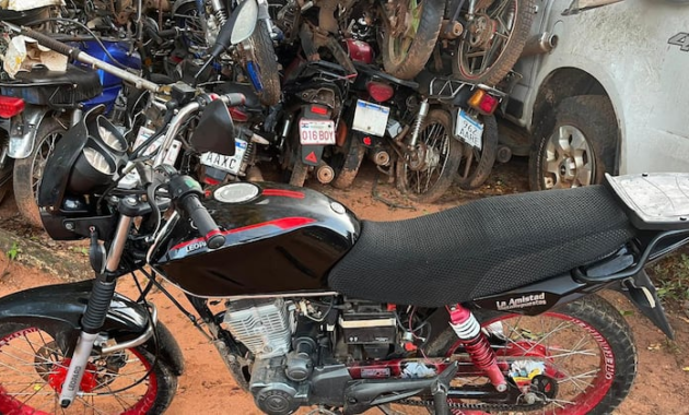 La motocicleta pudo ser recuperada. Foto: Gentileza.