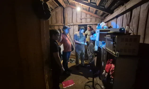 Cuatro hombres fueron detenidos en una serie de allanamientos que la Policía Nacional desplegó en Paso Yobái, Departamento de Guairá.Foto: Gentileza / Policía Nacional.