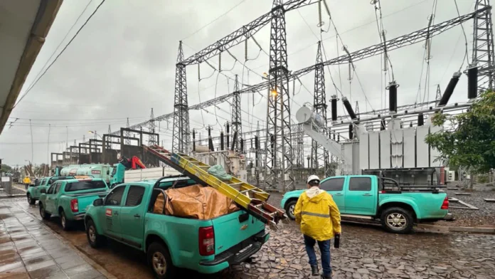 Instalaciones. Así se ve la Subestación Presidente Franco, que alcanza 392 MVA de potencia instalada.Foto: GENTILEZA ANDE. Instalaciones. Así se ve la Subestación Presidente Franco, que alcanza 392 MVA de potencia instalada.Foto: GENTILEZA ANDE.
