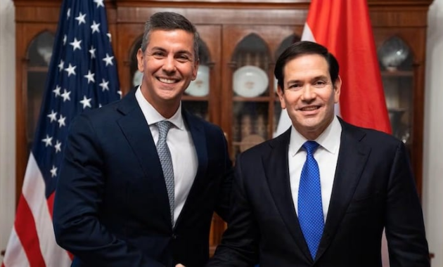 El presidente Santiago Peña se reunirá una vez más con Marco Rubio en EE.UU. Foto: archivo.