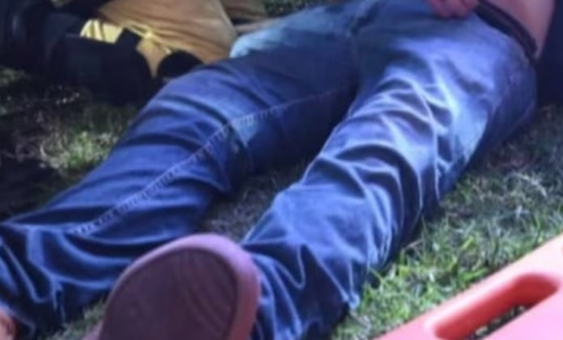 El hombre sufrió un infarto.