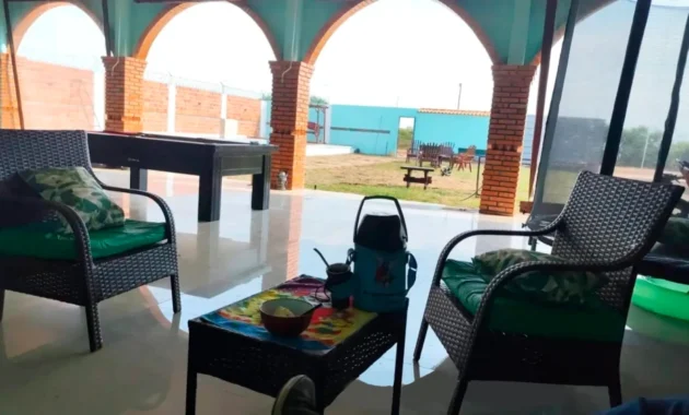 Esta es parte de la casa del guardiacárcel que fue asaltado el pasado 31 de mayo. Foto: Galván/TikTok