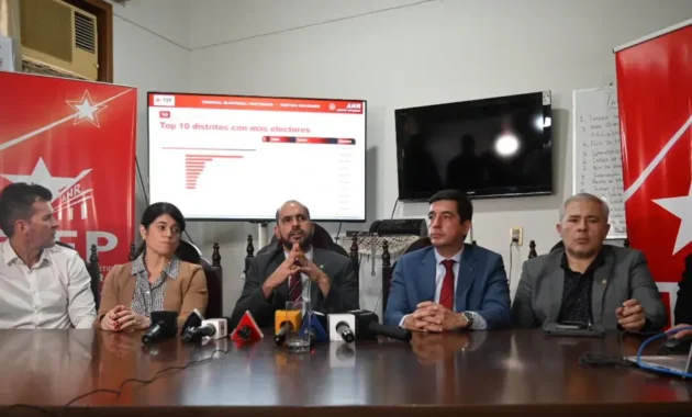 Miembros del Tribunal Electoral de la ANR.Foto: Andrés Catalán - UH.