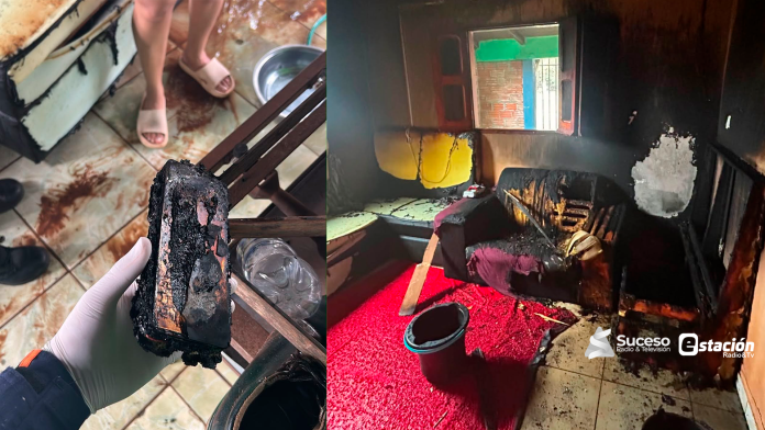 Los dueños creen que el aparato conectado habría sido el inicio del fuego.Facebook Los dueños creen que el aparato conectado habría sido el inicio del fuego.Facebook