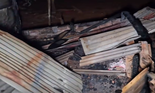 El incendio de una precaria vivienda se cobró la vida de una niña de 3 años.Foto: Captura