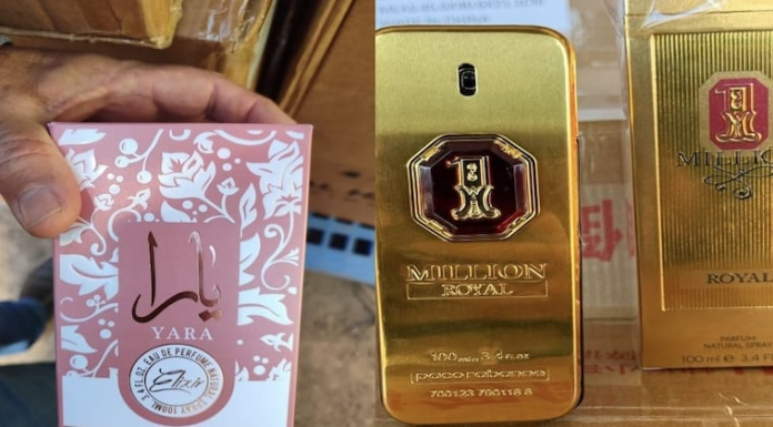 Villeta: incautan unos 200.000 perfumes presuntamente falsificados Villeta: incautan unos 200.000 perfumes presuntamente falsificados
