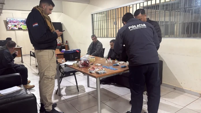Dosis de drogas incautadas en cárcel de Minga Guazú.Foto: Gentileza.