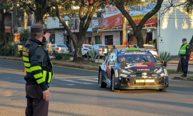 Despliegan operativo especial de la Patrulla Caminera para garantizar la seguridad vial durante el Rally del Paraguay 2026. Foto: Gentileza.