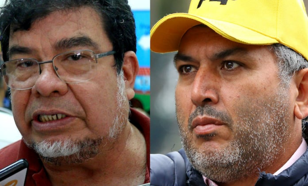 Gabriel Espínola y Silvio piris, sindicalistas.