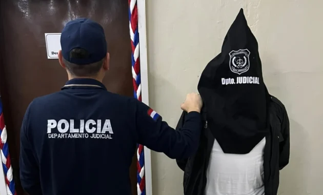 Hugo Javier González se presentó ante la justicia este martes.Foto: Gentileza-Policía Nacional.
