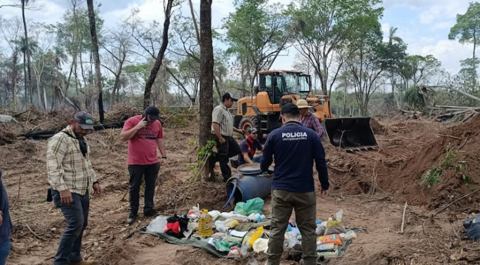 Los investigadores presumen que el depósito pertenecía al extinto grupo criminal terrorista Ejército del Mariscal López (EML). Foto: Gentileza. Los investigadores presumen que el depósito pertenecía al extinto grupo criminal terrorista Ejército del Mariscal López (EML). Foto: Gentileza.