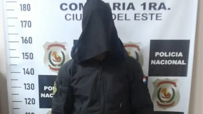 El supuesto autor fue identificado como Juan Miguel Silvero, de 42 años, guardia de seguridad de la empresa SAG SA.Foto: Gentileza.